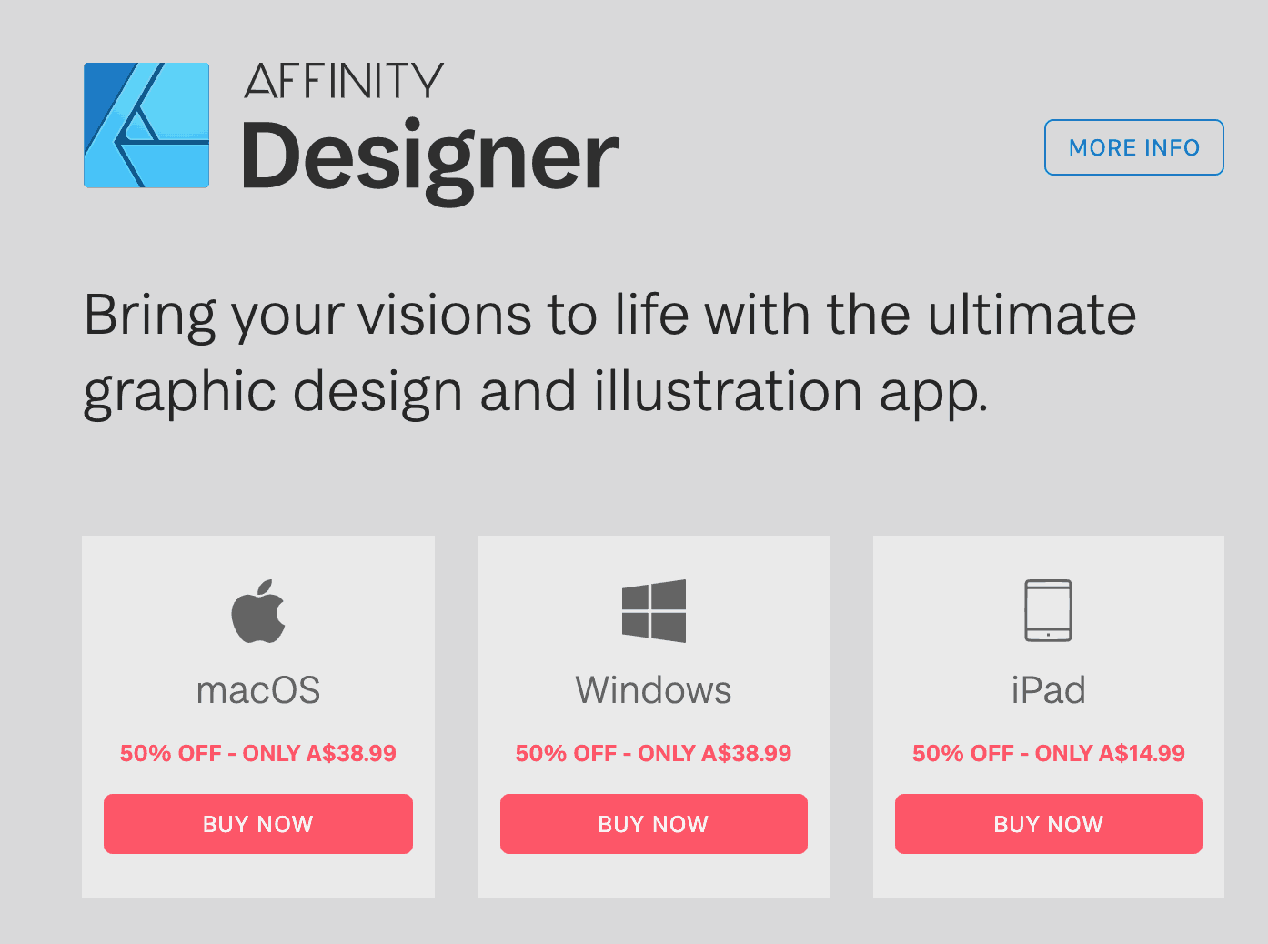 affinity designer sale