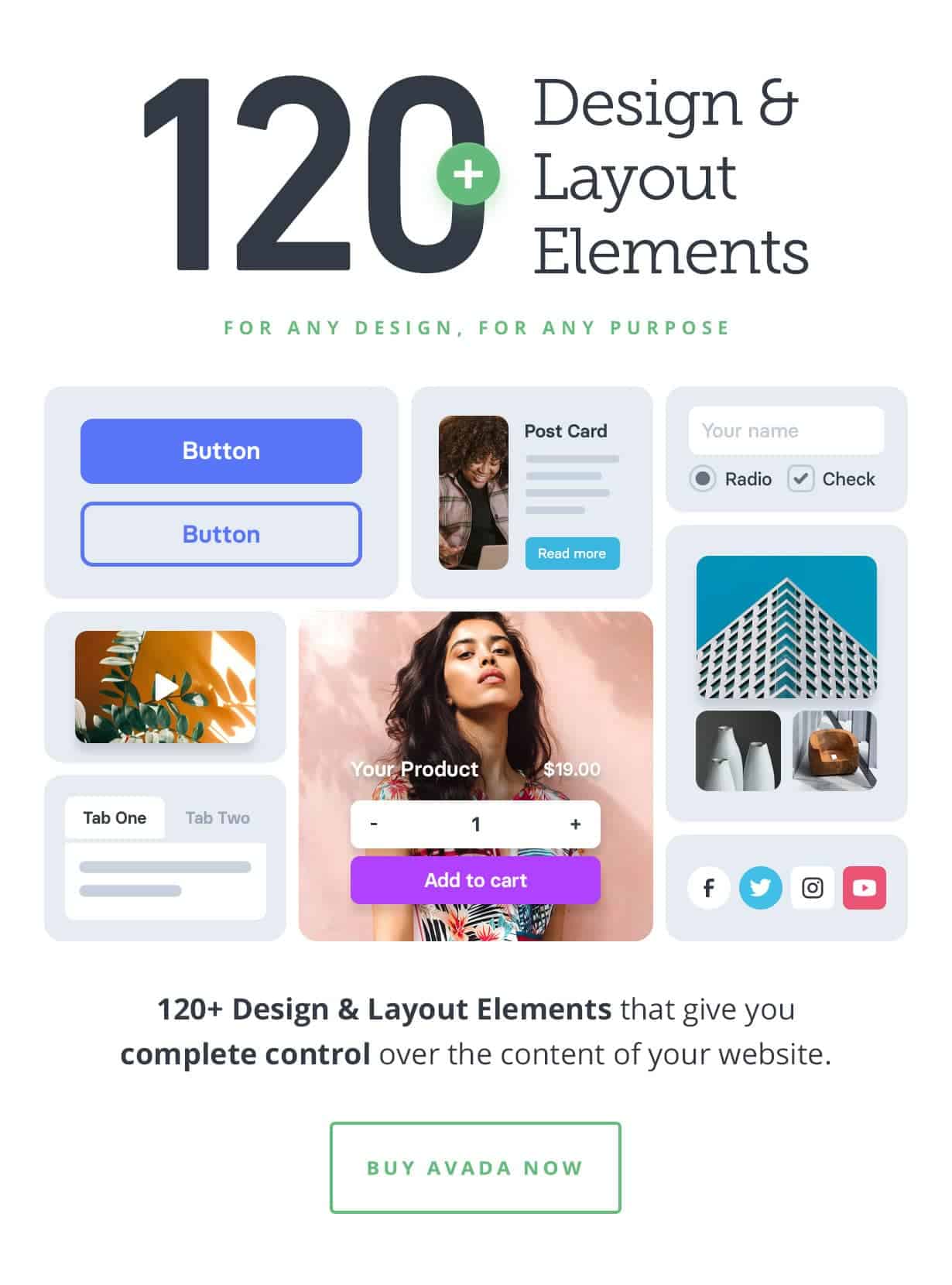 120 + Design & Layout Elements web template plugin -  Themeforest wordpress theme